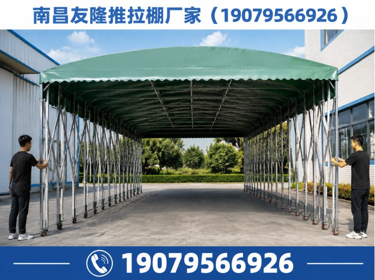 青山湖区电动推拉棚展示图